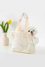 ペット外出用バッグ【小型犬・猫用・通気性・ショルダーバッグスタイル・持ち手付き】