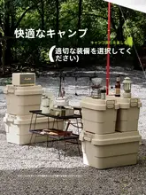 収納ボックス キャンプ 車載 トランク 大容量 プラスチック 家庭用 引越し 小物整理 アウトドア 旅行