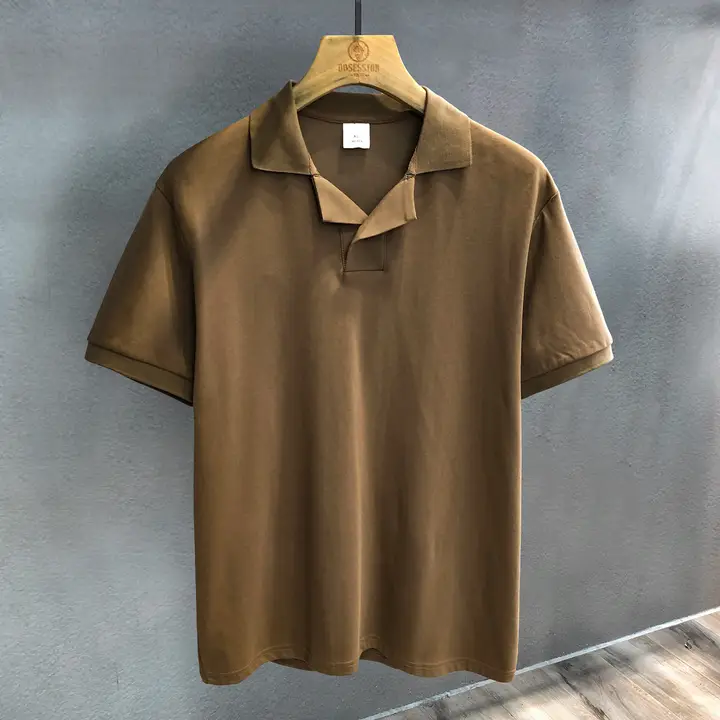 極上の柔らかさ！アイスシルク素材の半袖ポロシャツ【メンズ・ドライ機能・翻領】