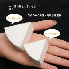 三角形スポンジパフ【プロ用・乾湿両用・使い捨て】