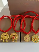 手作りのペット用ネックレス【猫・犬用・仿金デザイン・お祝い仕様】