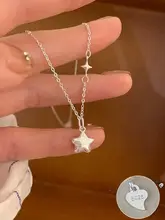 星型ペンダントの純銀ネックレス【洗練されたデザイン・デコレーションに最適・シンプルスタイル】