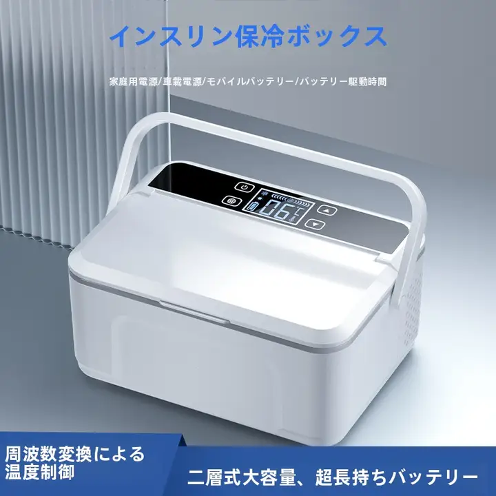 保冷ボックス 携帯式 車載 家庭用 バッテリー充電 恒温 温度調整
