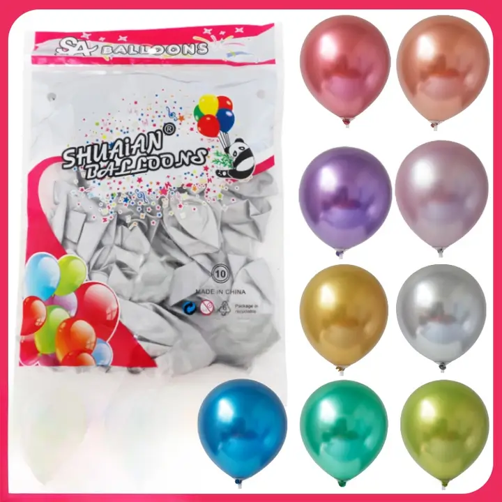 10inch メタリックゴールドラテックス 風船 誕生日パーティー