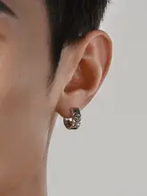 微笑みを浮かべた小丑デザインの男性用ピアス【トレンド・オシャレ・スタイリッシュ】