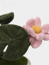 ローズフラワー毛布仕立てぬいぐるみ【観葉植物デザイン・プレゼント・誕生日用】