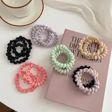 高いポニーテール用 ブラックヘアゴム【ヘアアクセサリー・伸縮性・デイリーユース】
