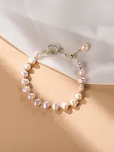 淡水パールのハンドメイドブレスレット【おしゃれなデザイン・二人 用・ファッションアクセサリー】（セットアップ対応）