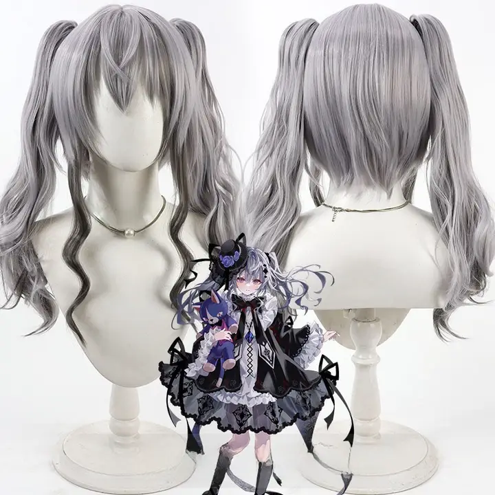 分体式ツインテールコスプレウィッグ【舞萌DX・アシデデザイン】