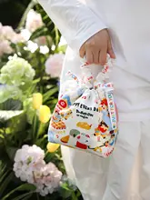 子供用ミニトートバッグ【スマホプレゼント用・かわいいデザイン・バケットスタイル】（セットアップ対応）