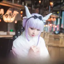 コスプレ用グラデーションロングウィッグ【ドラゴンの女執事・康娜風】