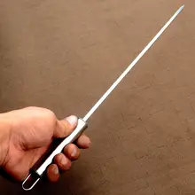 ステンレス製 バーベキュー用串焼き用具【羊肉用・鉄製・平串】