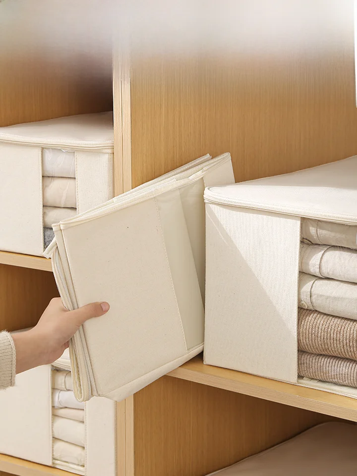 収納ボックス 衣類整理 家庭用に適した リネン折りたたみ防塵防潮 洗える