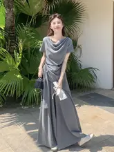 感漂う女性用サマーコーディネート【カジュアル・不規則な短袖・ワイドパンツ】（セットアップ対応）