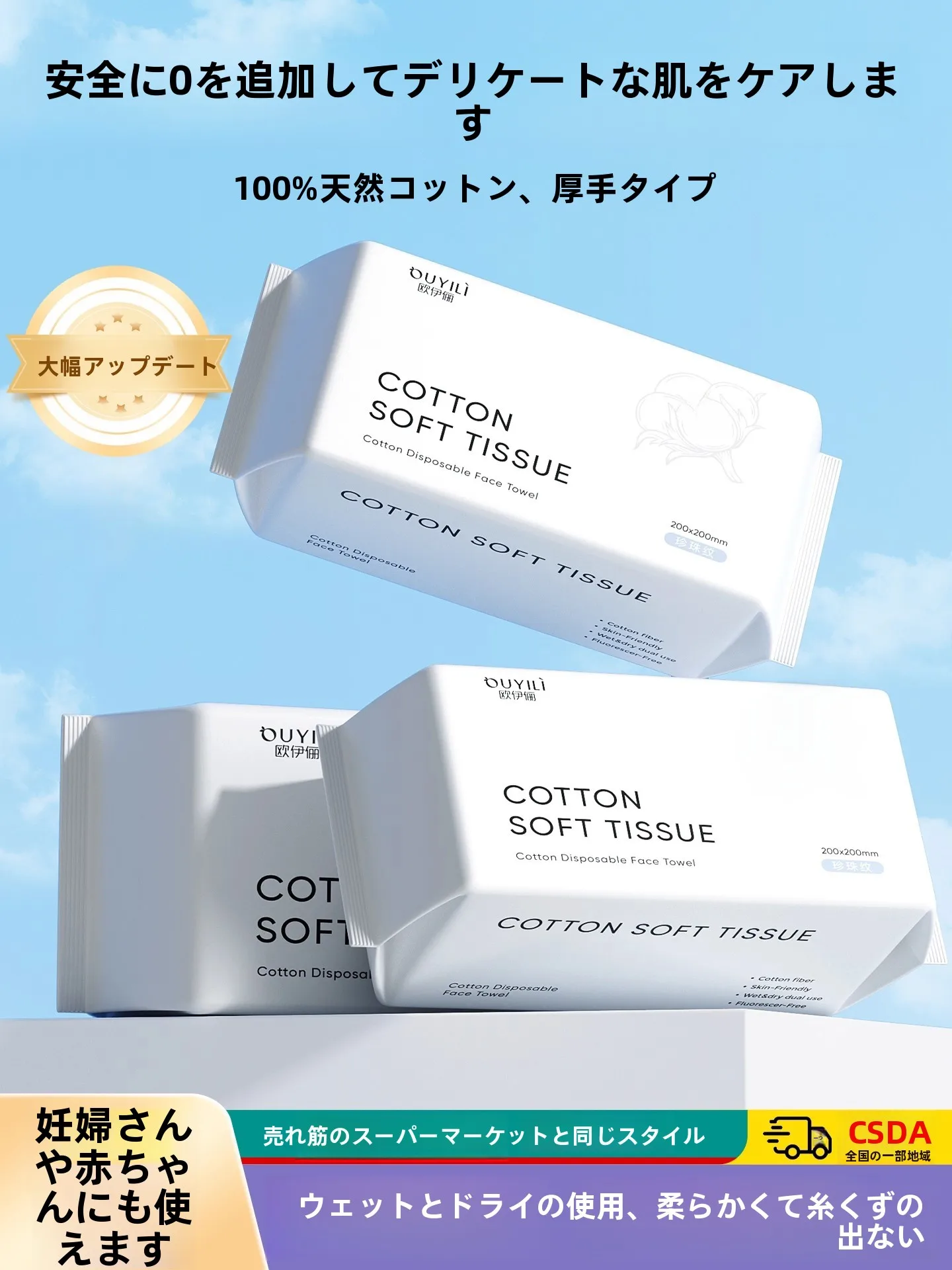 使い捨てコットン洗顔タオルの吸水性と柔らかさ：赤ちゃん用パール模様100抽入りの実用性解析