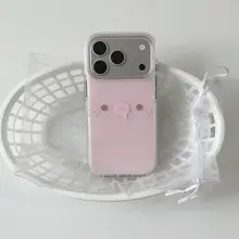 可愛い豚のデザインのiPhone用ケース【ピンクドット・衝撃吸収・iPhone対応】