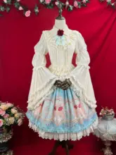 ロリータスタイルの姫袖シャツとSKスカート【優雅で高貴なデザイン】（セットアップ対応）