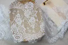 柔らかい睫毛レースリボン生地【DIY服飾・ホームデコ・テーブル装飾用・全11色】