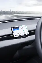 テスラ車用スマホホルダー【新型・液体シリコン・エアコン通風口取り付け対応】