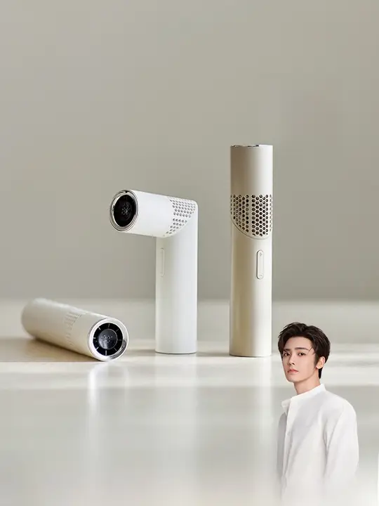 OLAYKS 折りたたみ式ハンドヘルドファン【ポータブル・ミニ・ネックストラップ・アウトドア・オフィス用・静音】
