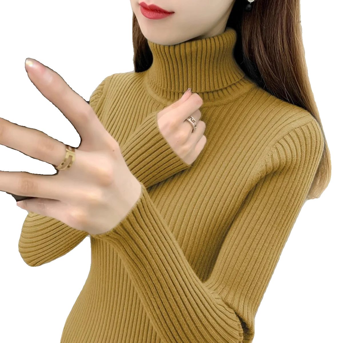 大人可愛い服 40代コーデの完全ガイド：高ネックリブニットの魅力と着こなし術