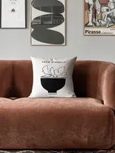 ヴィンテージ風 フランス風アートクッション【リビング・ソファ用・クッションカバー】
