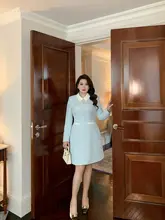 ドレス 大きいサイズ 女性 秋向け フレンチシャンファッション 高級デザイン