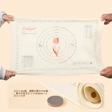 食品グレードのシリコーン製 厚手の打ち粉マットと麺棒のセット【家庭用・キッチン・お菓子作り・餃子】（セットアップ対応）