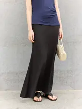 フィッシュテールのフレアスカート【ローマニット・四重仕立て】