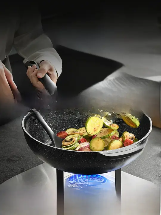 フライパン【麦飯石コーティング・電磁調理器対応】
