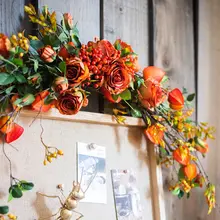 デザイナーの花束スタイルのアートフラワー【リビングルーム装飾・テーブル用】
