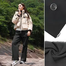 軽快なアウトドアスタイルのアメリカンヴィンテージ風ハイウエストパンツ【ウエスト調整可能・加圧プリーツ・裏地付き・女性用】