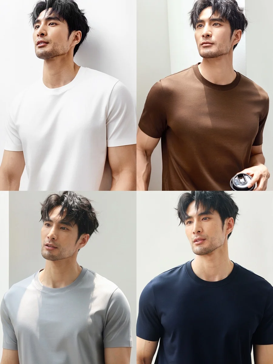 メンズ コーデの基本ルールとは？天絲モダールTシャツの色合わせとスタイル