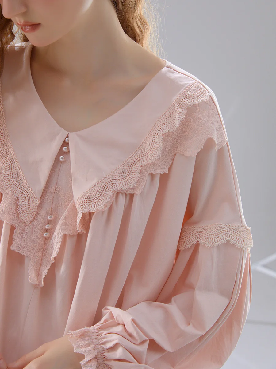 BLACKPINK ロゼ 私服 ルームワンピース 長袖 プリンセスデザイン セットアップ対応