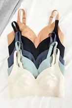 極上の柔らかさ！薄型一体型ノンワイヤーブラ【大きいサイズ・サポート効果・夏用】