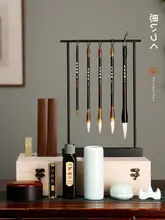 高級文房具セット【筆・墨・和紙・硯石付き】