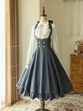 春秋用のノースリーブJSKドレス【ロリータスタイル・レトロフレンチ】（セットアップ対応）