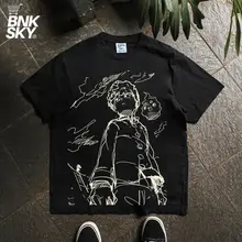 熱血アニメデザイン 正肩版 半袖Tシャツ【透湿性・コットン素材】