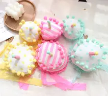 ケーキ帽 ヘアアクセサリー キッズ ガールズ コットン100% ふんわり 誕生日 パーティー 撮影用小物 韓流