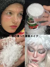 冬の装飾用雪花【フェイスペイント・人工雪風グリッター】