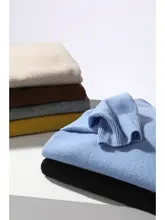 MAS&JM クラシックシリーズ Seamless 半高ネック カシミヤニット