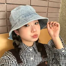 日常使いに最適なヴィンテージウォッシュデニム漁師帽【男女兼用・カジュアルスタイル】