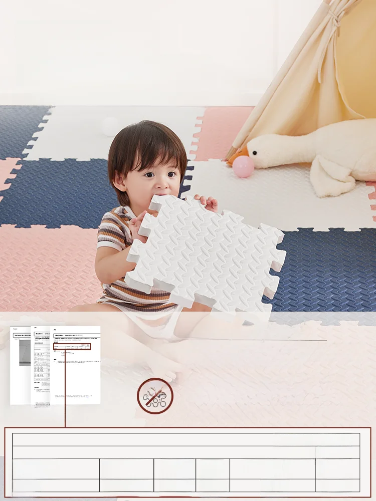 ふれあい遊び 親子 0歳児向け シャープな厚みのある泡沫マットの実用性