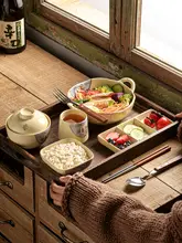高級感ある一人用食器セット【プレート・陶器製・和風デザイン】
（セットアップ対応）