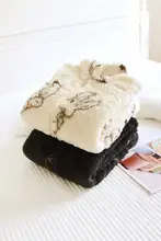 ラビットデザインのジッパー立襟パジャマ【秋冬用・フランネル・極上の柔らかさ・男女兼用】（セットアップ対応）