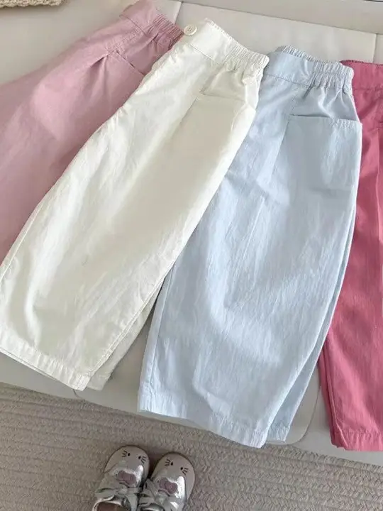 子供用 夏用軽量カジュアルパンツ【ワイドレッグ・フィット・防蚊】