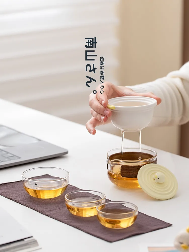 ポータブル茶器セット：旅行用クリエイティブデザインでアウトドアシーンを快適に