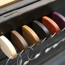 木製マグネット付きキーリング【ハンギングデザイン・カップル向け・ギフト用】