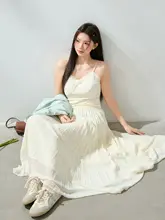 優しい雰囲気の杏色チュールスカートと浅緑色ジャケット【大きいサイズ・韓国スタイル】（セットアップ対応）