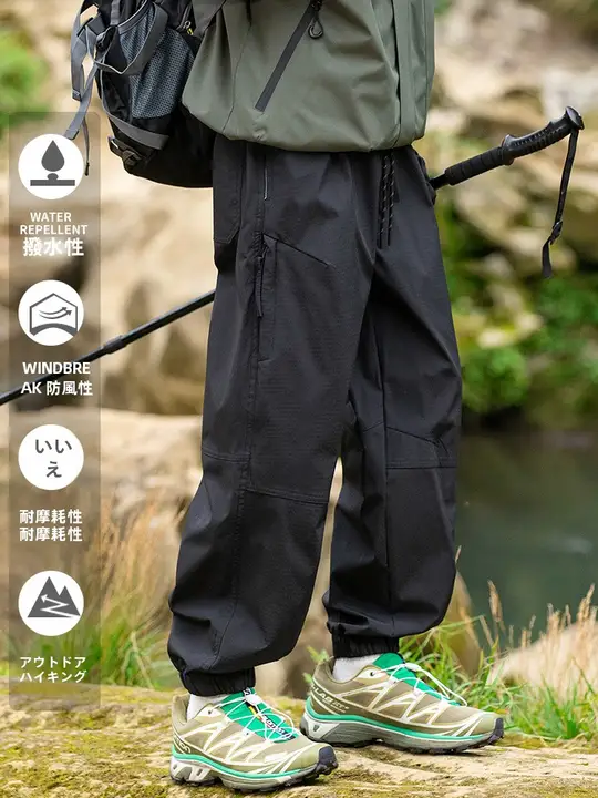 快適な着用感！アウトドア用カーゴパンツ【春夏用・束脚・レトロデザイン・ルーズフィット】（セットアップ対応）